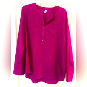 Flowy magenta blouse